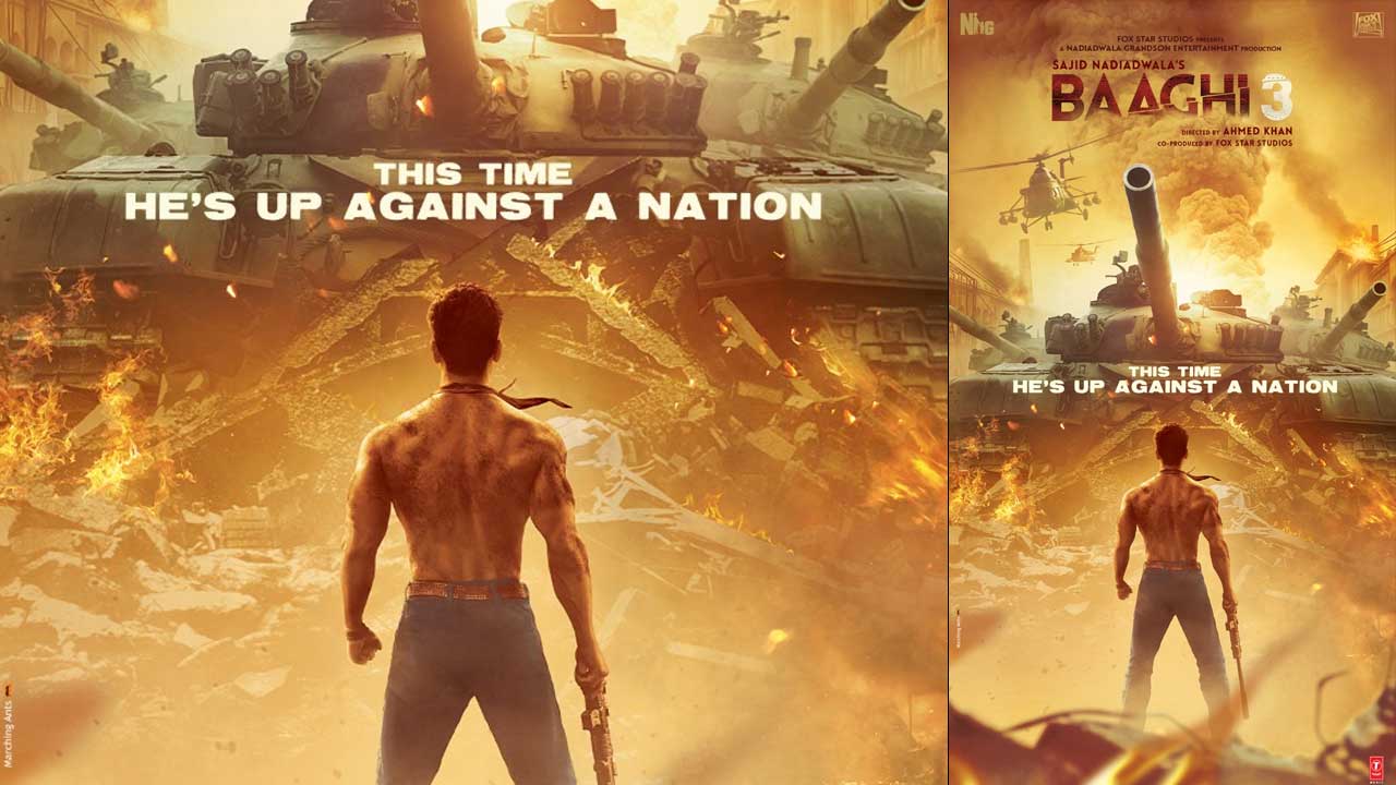 Baaghi 3 first poster: Tiger Shroff will be ‘up against a nation’ this time
