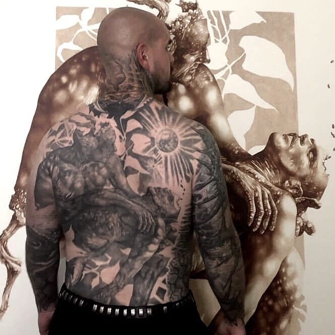 Vincent Castiglia backpiece reproduction of the sleep
